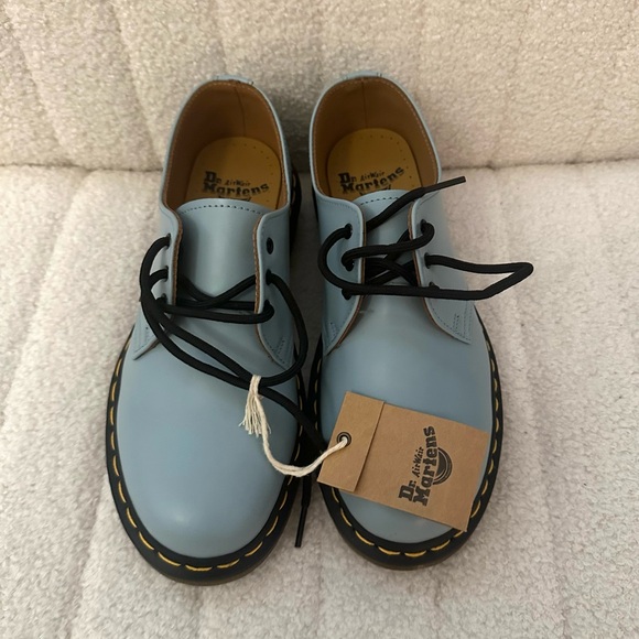 Dr. Martens 1461 Oxford Light Blue Leather Shoes - Picture 4 of 4